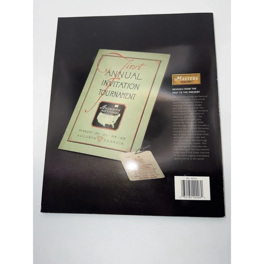 Masters 2011 Official Tournament Program Augusta National Golf Journal